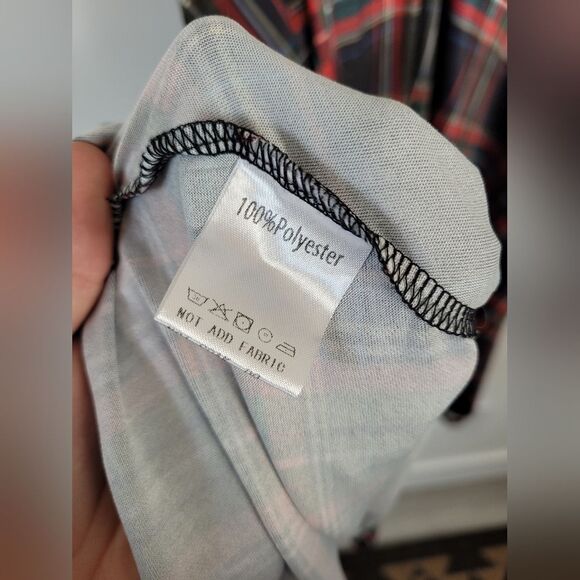 Plaid Tartan Maxi Skirt Red Green Christmas Preppy Uniform Victorian Retro L - Picture 6 of 7